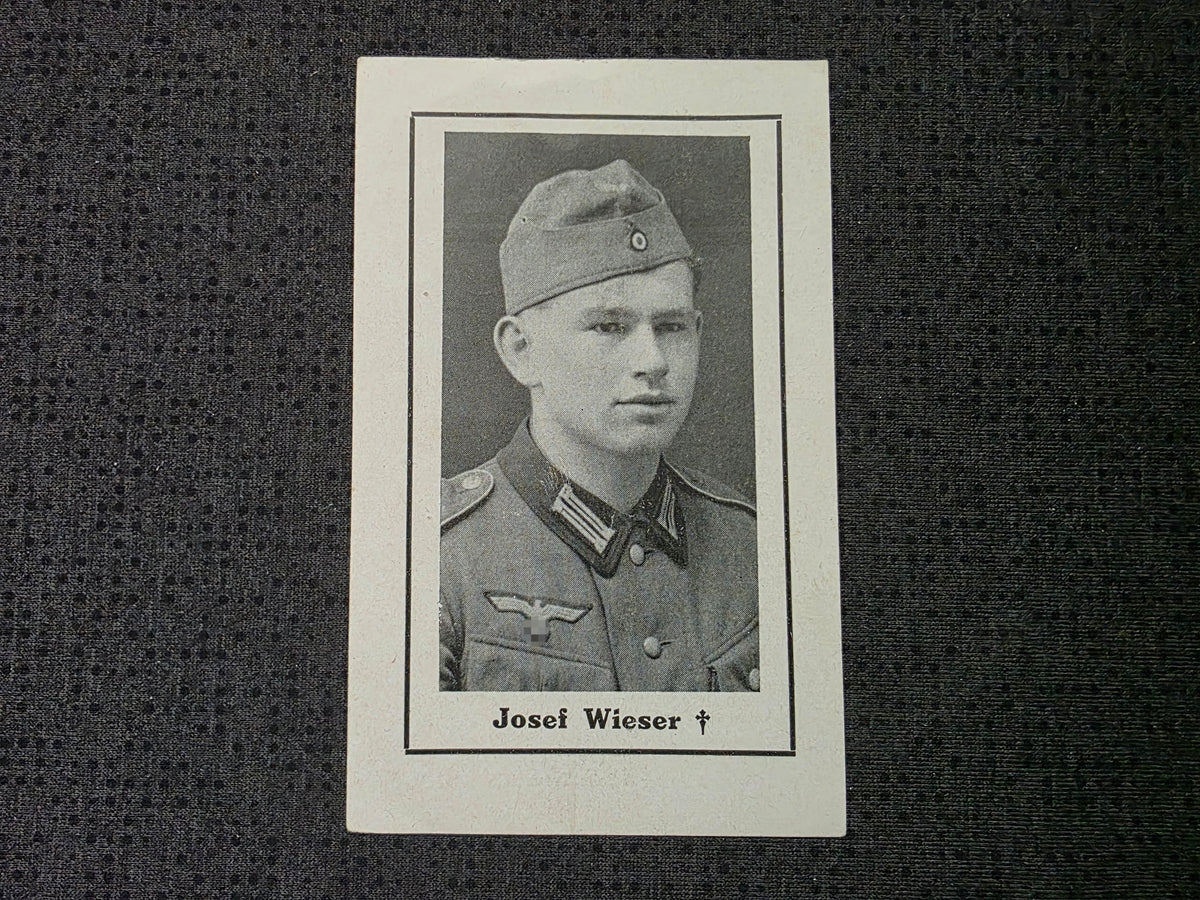 Sterbebild Gefreiter Pittersdorf Grenadier Regt. Aachen Hürtgenwald - www.mmilitaria.com