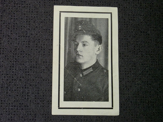 Sterbebild Gefreiter Riegelsberg Gebirgsjäger Regt. Tiszalúc Ungarn - www.mmilitaria.com