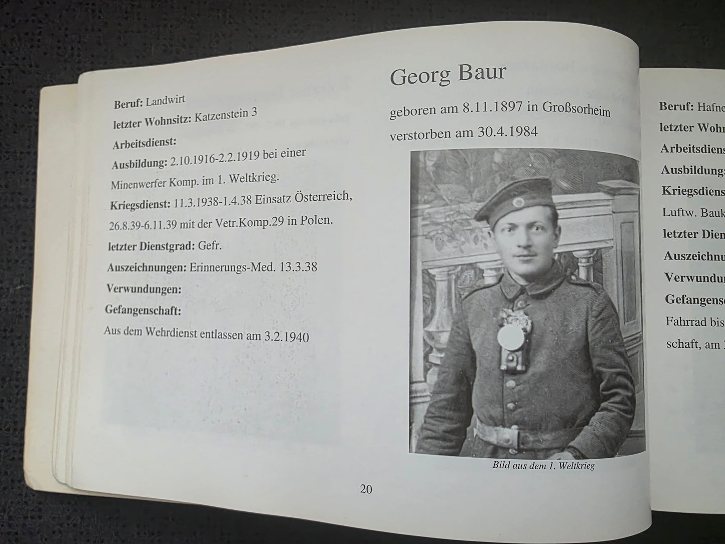 Gedenkbuch den Heimkehrern und Vertriebenen der Gemeinde Harburg RAR - www.mmilitaria.com