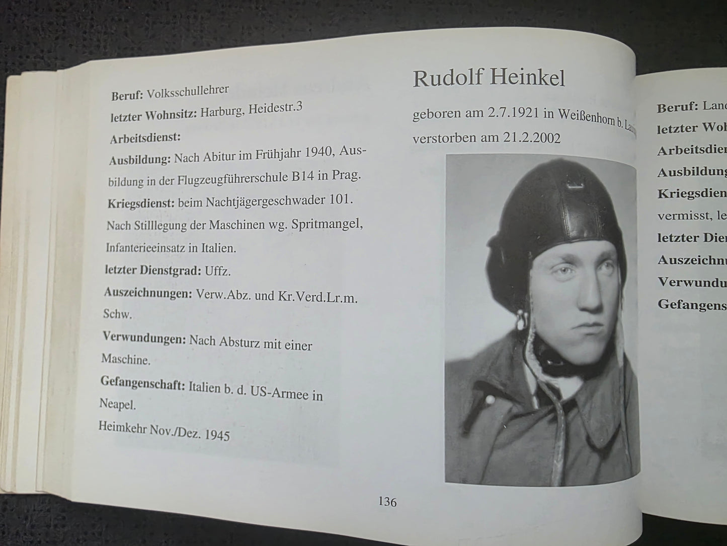 Gedenkbuch den Heimkehrern und Vertriebenen der Gemeinde Harburg RAR - www.mmilitaria.com