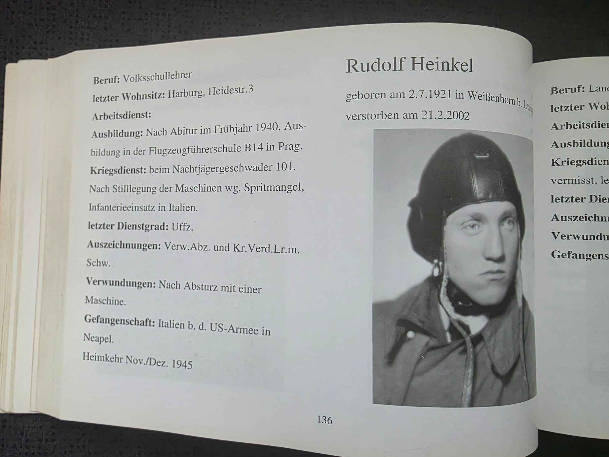 Gedenkbuch den Heimkehrern und Vertriebenen der Gemeinde Harburg RAR - www.mmilitaria.com