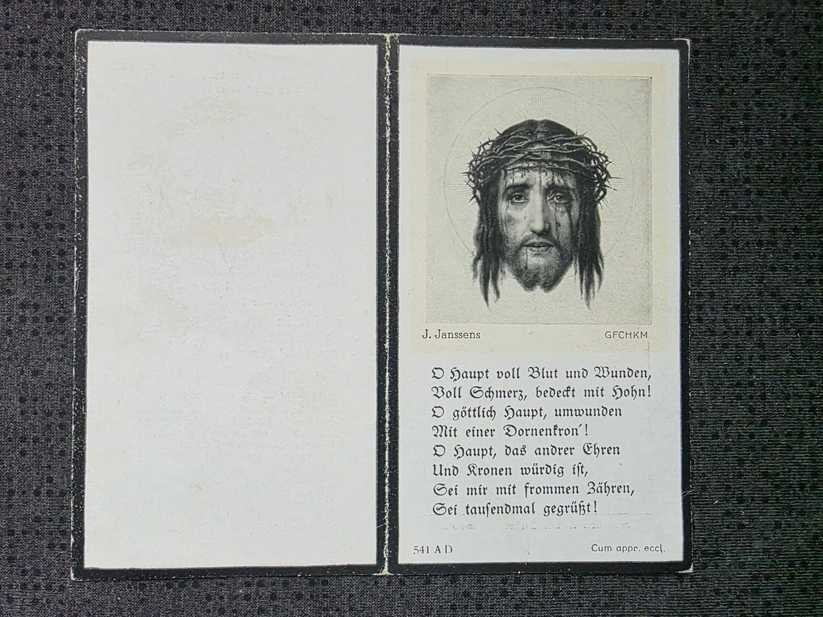 Sterbebild Obergefreiter Guggenberg Stabs-Komp. Inf. Regt. Ssicherrewo Russland