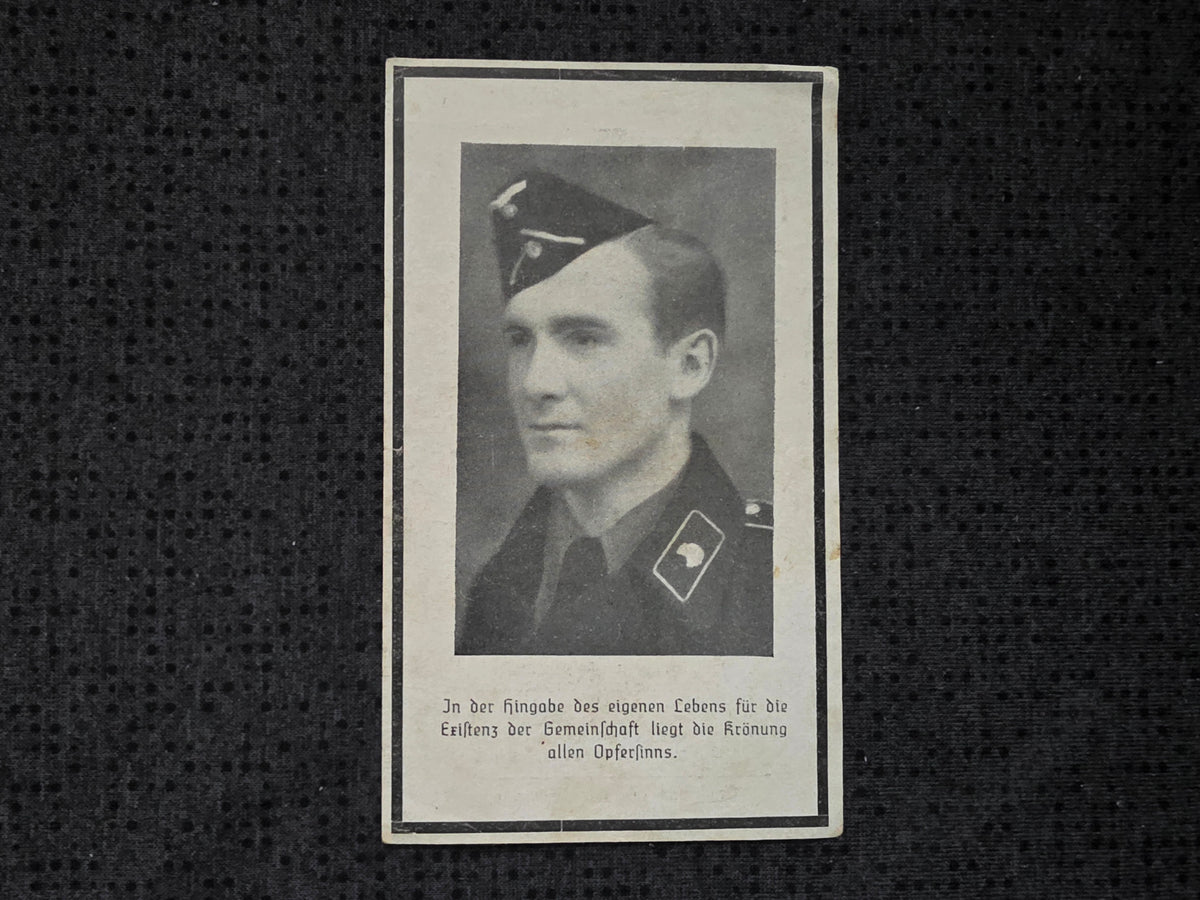 Sterbebild Obergefreiter Schärding 8. Komp. Panzer-Regt. 24 Morosoff Russland