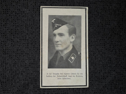 Sterbebild Obergefreiter Schärding 8. Komp. Panzer-Regt. 24 Morosoff Russland
