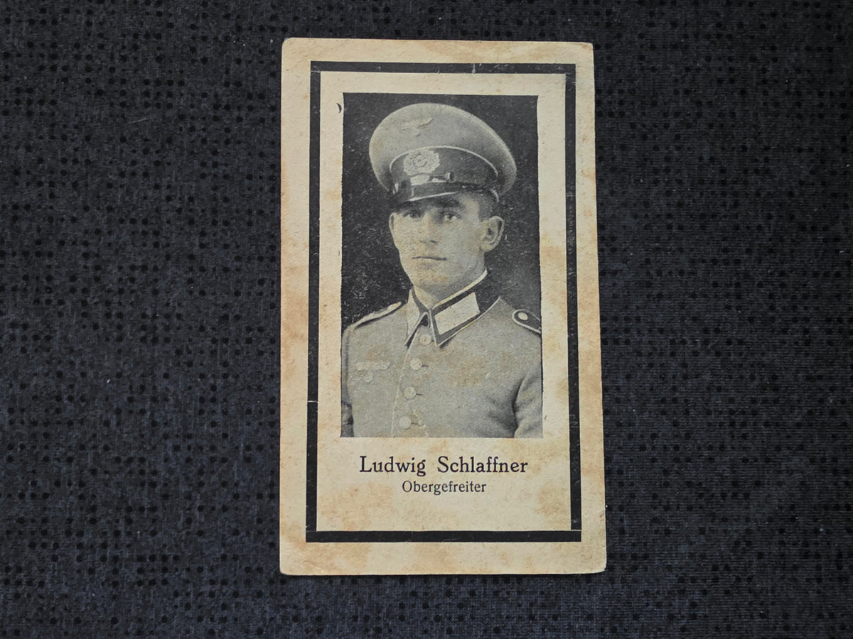 Sterbebild Obergefreiter Heimberg Grenadier Regt. Echternach Luxemburg