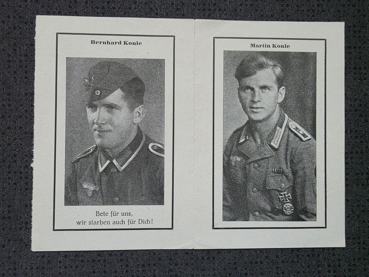 Sterbebild Brüder Blindheim Unteroffizier Gruppenführer Heeres-Pio. Btl. 268 Feldwebel Panzerjäger Abt. Gyergyószentmiklós Ungarn