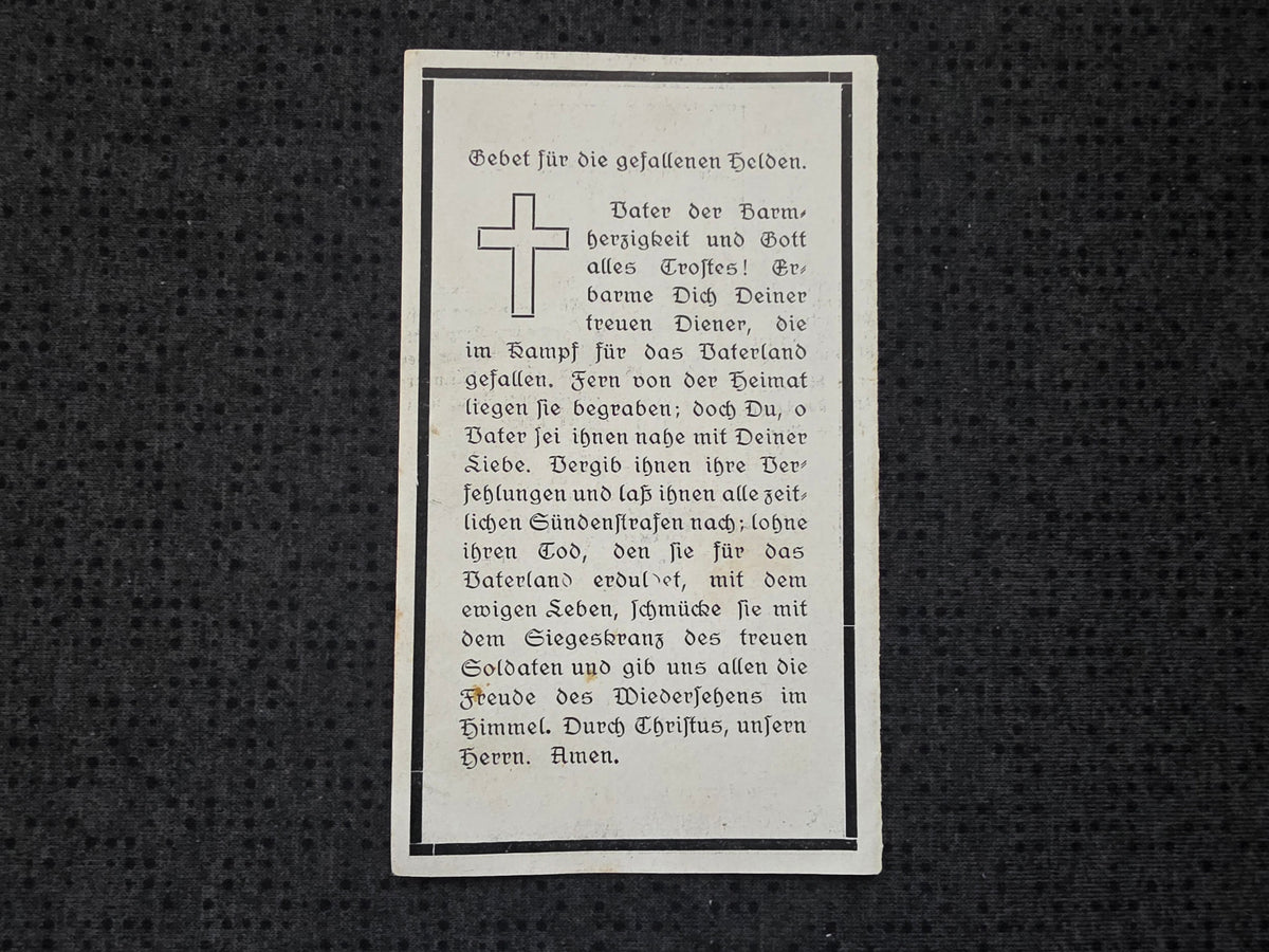 Sterbebild Gefreiter Gruppenführer Kampfgruppen-Division "Hermann Göring" HG Osten