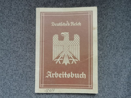 Deutsches Reich Arbeitsbuch 1936 Mühldorf am Inn Bayern
