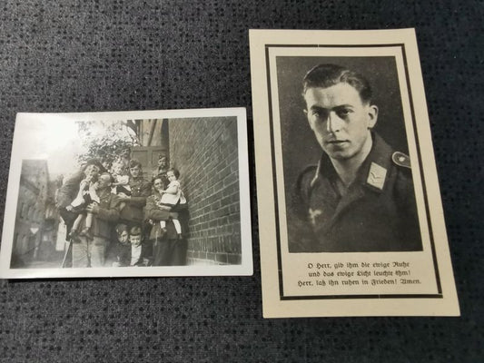 Sterbebild + Foto Obergefreiter Bordfunker 1. Staffel Lehrgeschwader 1 Vilvoorde Brüssel Lommel Belgien