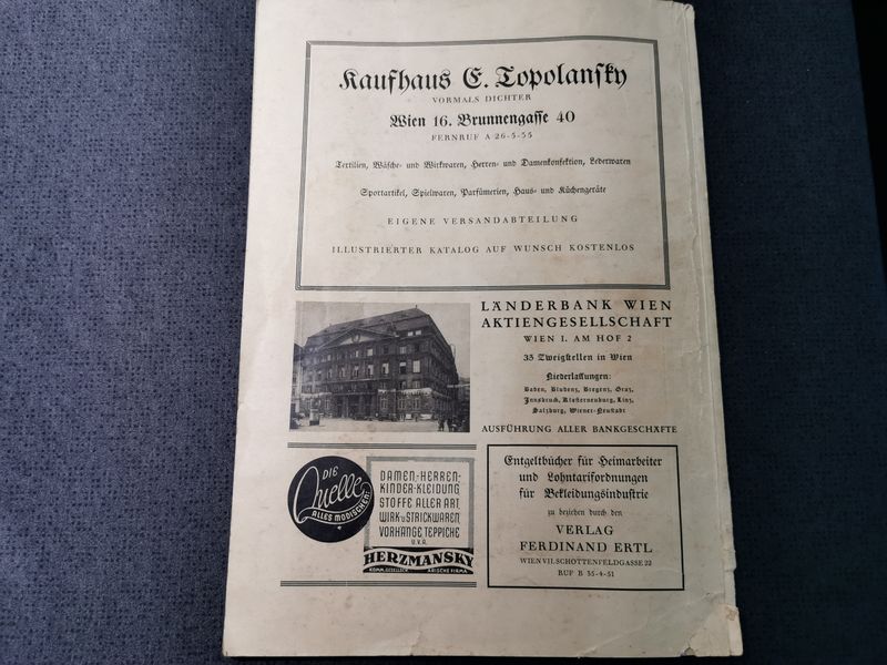 Sonderheft Kameradschaft der Arbeit von 1938 Wirtschaftsgebiet Ostmark inkl. Werbeanzeigen