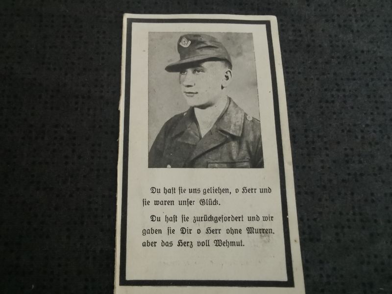 Sterbebild Grenadier Panzerjäger Abt. Kämpfe im Osten