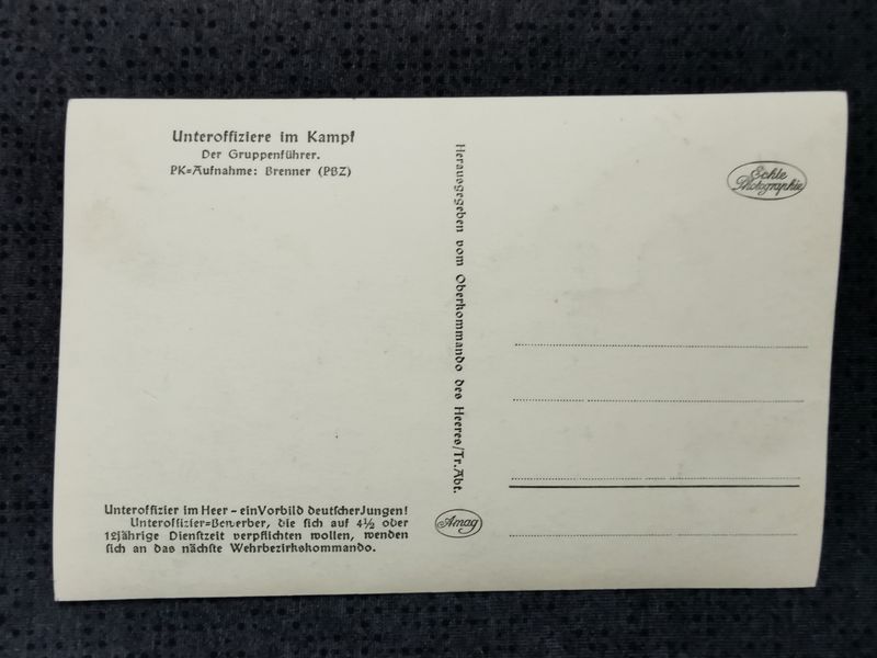 Ansichtskarte AK Postkarte "Unteroffiziere im Kampf - Der Gruppenführer" OKH