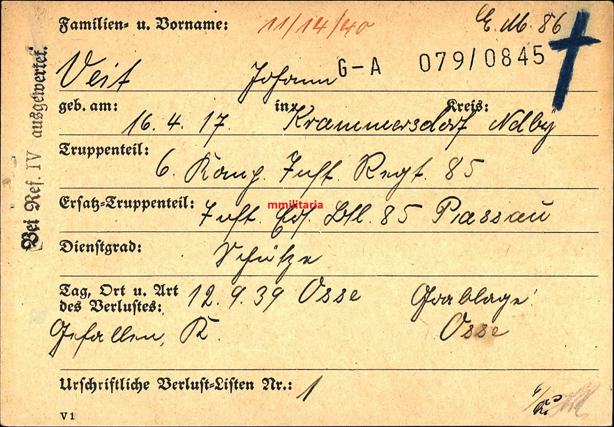 Sterbebild Brüder Kramersdorf Schütze 6. Komp. Inf. Regt. 85 Osse Polen 1939 Geb.-Jäger Regt. Ukraine