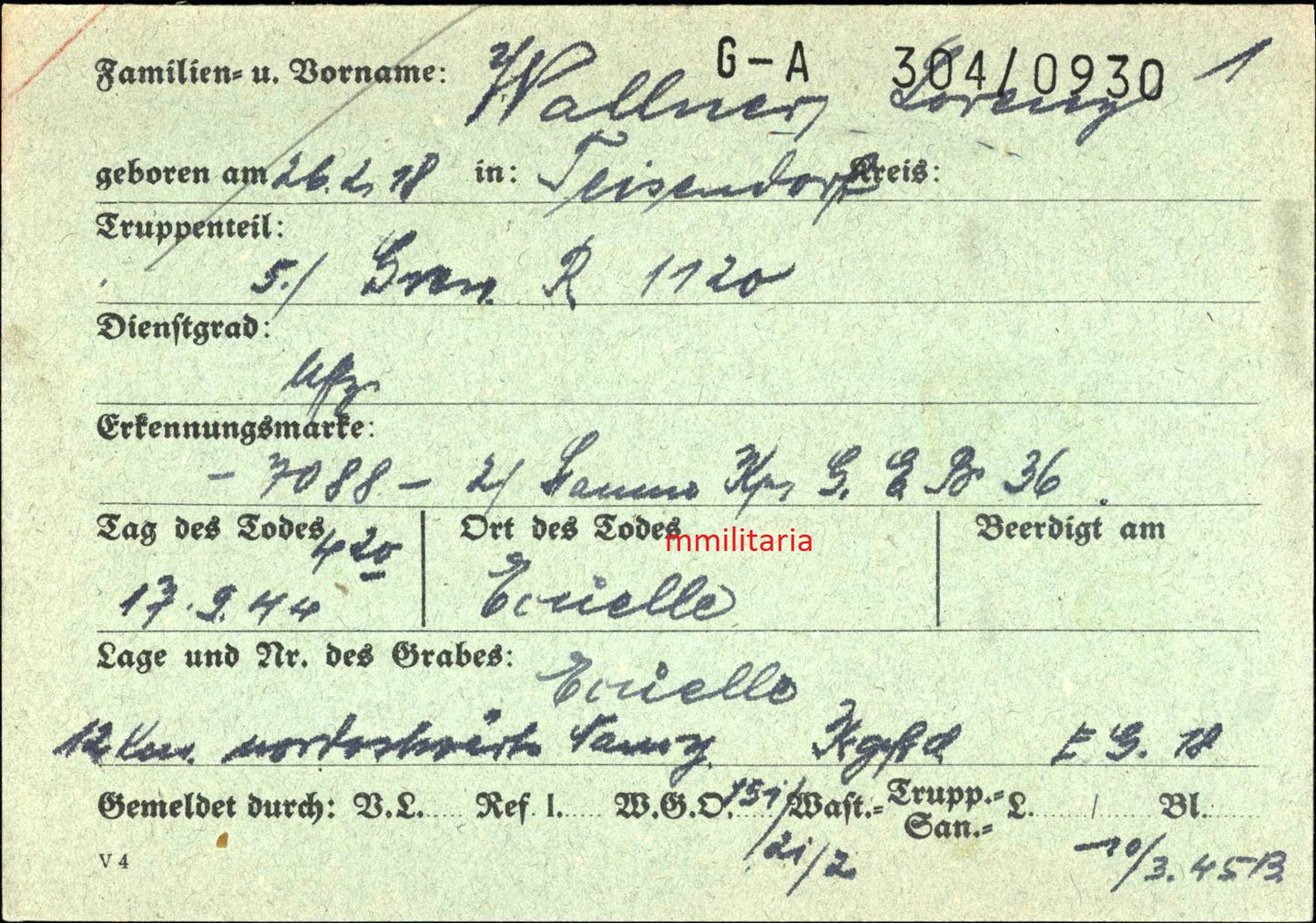 Sterbebild Brüder SS-Mann Standarte "Deutschland" 1939 Polen Unteroffizier 5. Gren. Regt. 1120 Ecuelle Reillon Frankreich