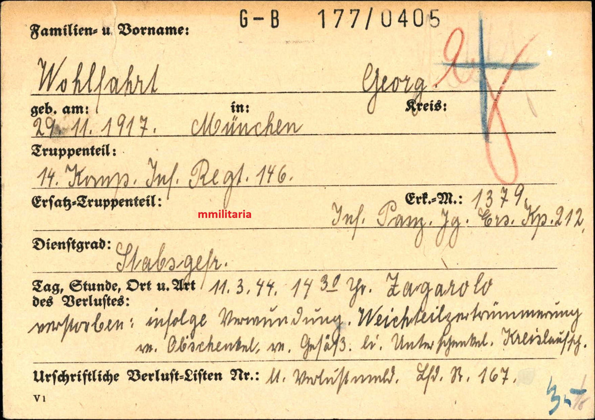 Sterbebild Brüder München Stabsgefreiter Inf. Regt. 146 Zagarolo Nettuno Italien Obergefreiter Pio. Btl. 205
