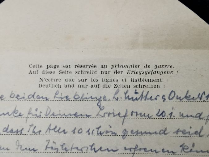 Feldpost Kriegsgefangenenpost Prisonniers Lager 61 Langres Frankreich Thüringen