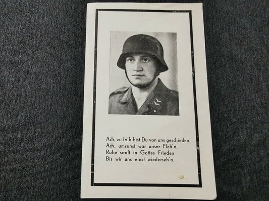 Sterbebild Obergefreiter Richtkanonier Flak-Batterie Endkampf Letzter Kriegstag 08.05.1945 Apeldoorn Holland - www.mmilitaria.com