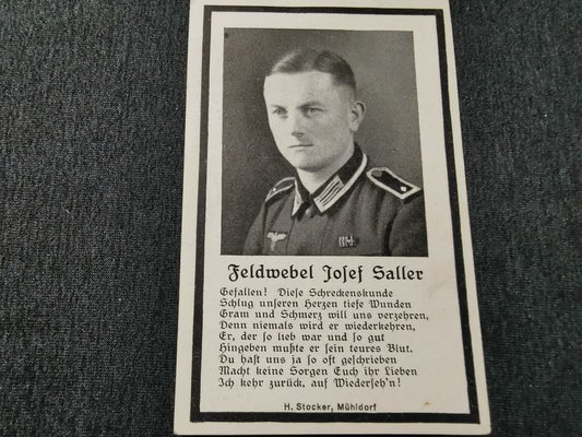 Sterbebild Feldwebel 4. Grenadier Regt. 112 Lörchingen Lothringen Reillon Frankreich