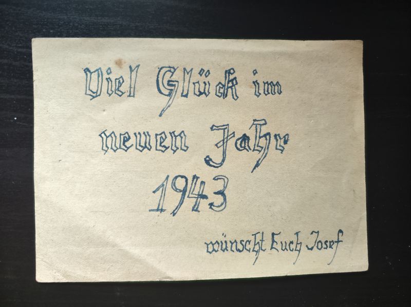 Konvolut Widmung Grenadier 7. Komp. Gren. Regt. 284 Trauerbrief Andacht Feldpost Luxemburg Mjagry Ungarn