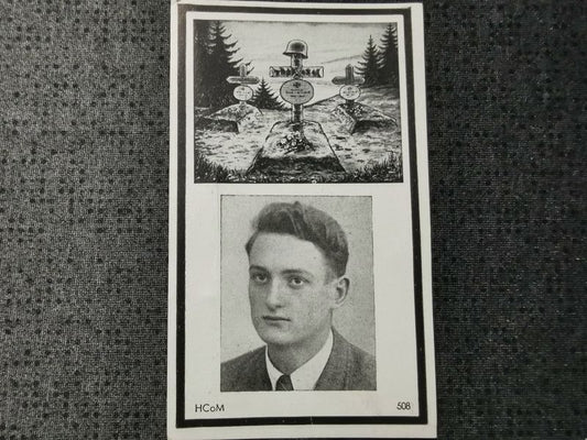 Sterbebild Schütze Flak-Ausbildung Btl. Volkssturm Endkampf 17 Jahre Bombenangriff Würzburg Deutschland - www.mmilitaria.com