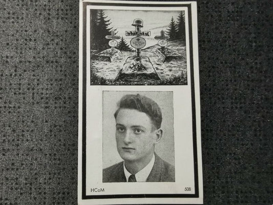 Sterbebild Schütze Flak-Ausbildung Btl. Volkssturm Endkampf 17 Jahre Bombenangriff Würzburg Deutschland