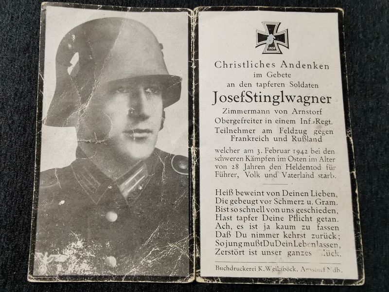 Sterbebild Obergefreiter 11. Komp. Inf. Regt. 423 Spasskaja Polist Russland