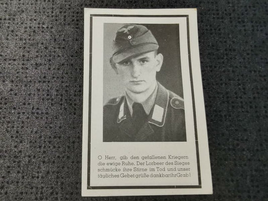 Sterbebild Gefreiter Fallschirm-Panzer Grenadier Division "Hermann Göring" HG Leitgirnen Ostpreußen Polen - www.mmilitaria.com